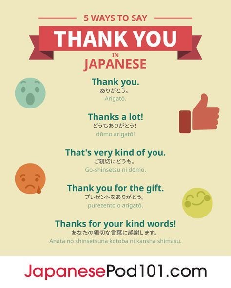 Thank You In Japanese