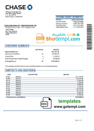 Tax Id Jp Morgan Chase - TAXP