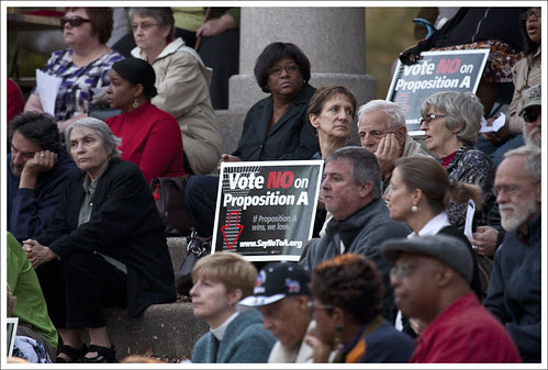 No On Prop A Rally 2