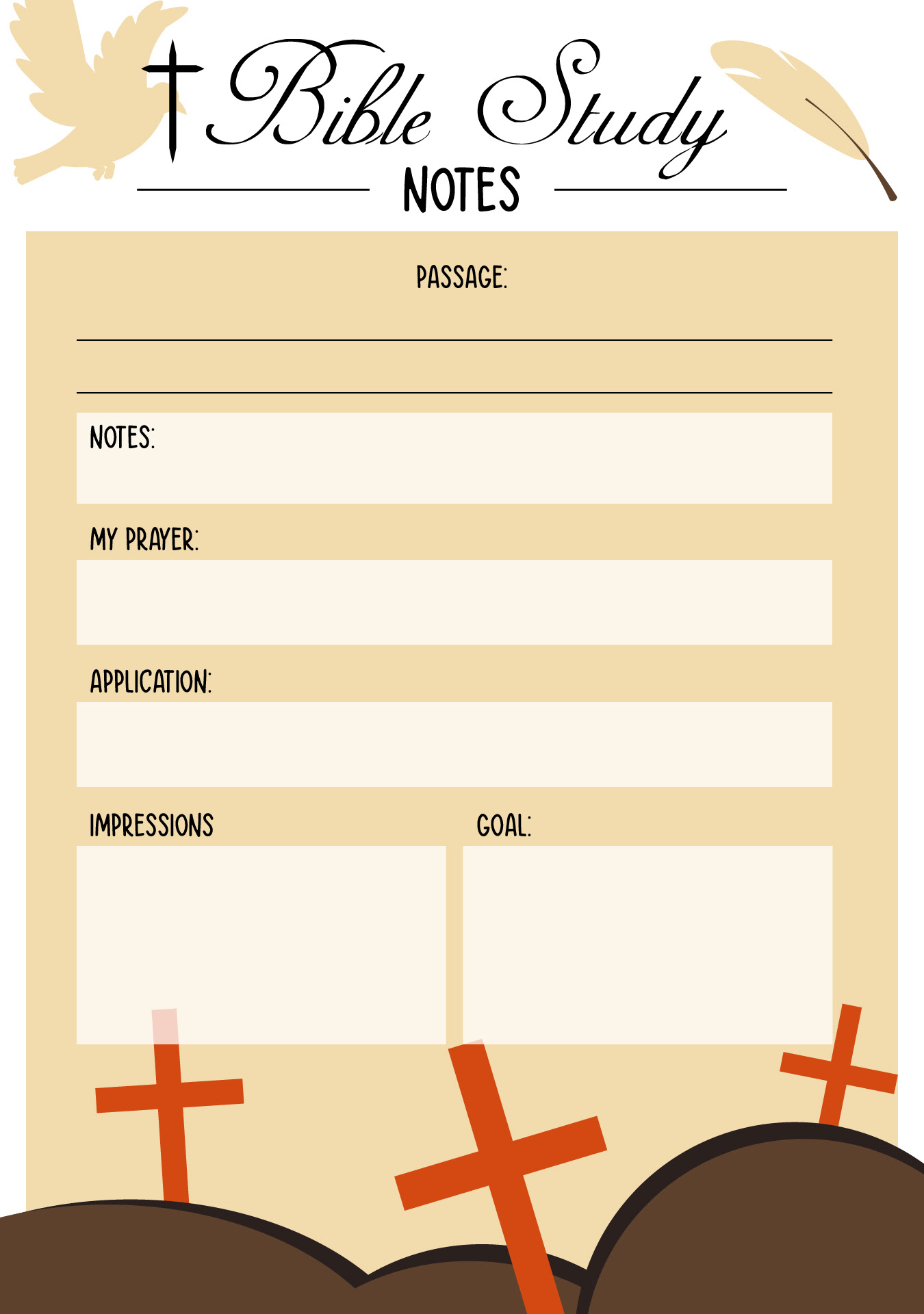 Bible Free Printable Note Taking Templates 8 Best Images of Printable