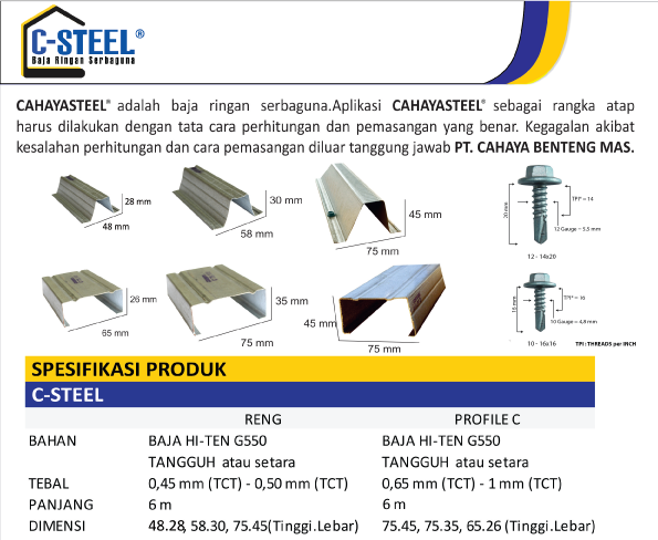 RETAIL PRODUK RANGKA ATAP BAJA RINGAN RETAIL PRODUK RANGKA ATAP BAJA RINGAN