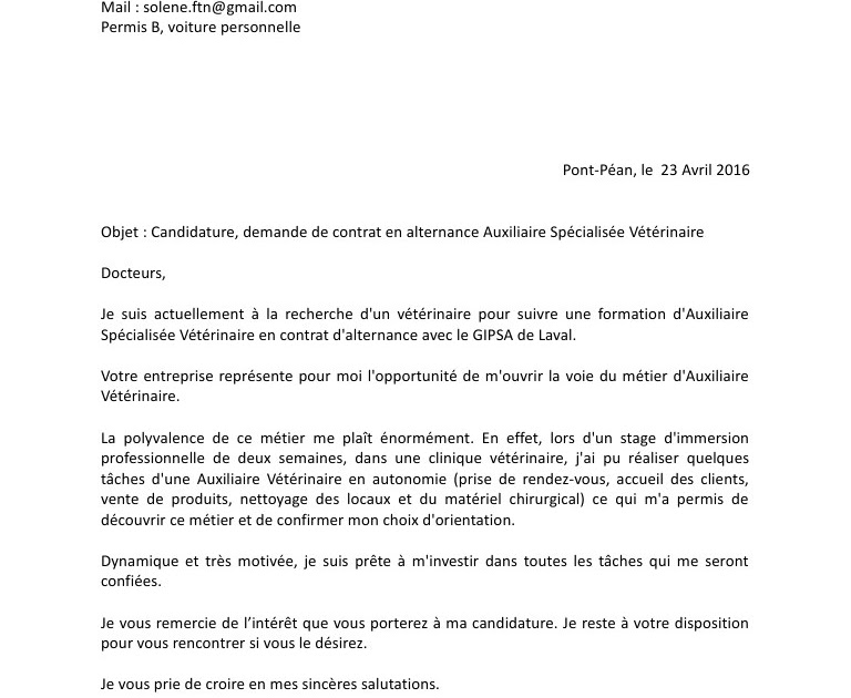 lettre de motivation ephad