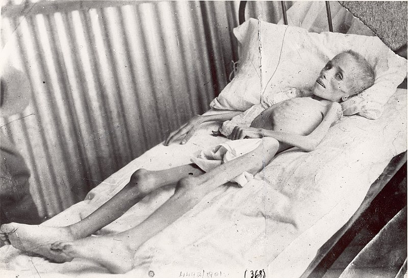Lizzie van Zyl dans un camp de concentration anglais à Bloemfontein en Afrique du Sud lors de la visite d'Emily Hobbouse