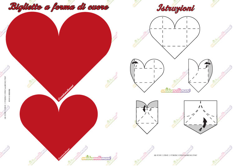 Forma Cuore Da Ritagliare Stampae Colorare