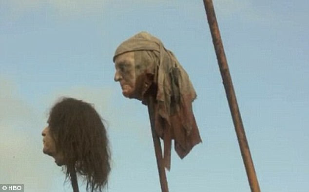 Griffin was reportedly inspired by Game of Thrones. In 2011 the show featured the severed head of George W Bush (left); producers apologized and the shot was edited in later showings
