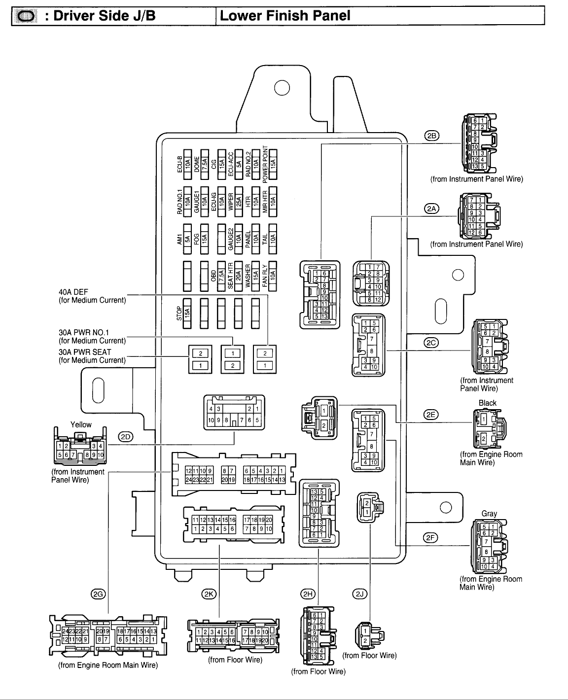 35 1989 Toyota Camry Fuse Box Diagram - Wire Diagram Source Information