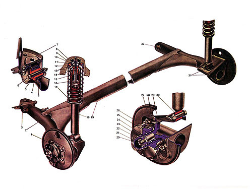 Независимая подвеска калина 1