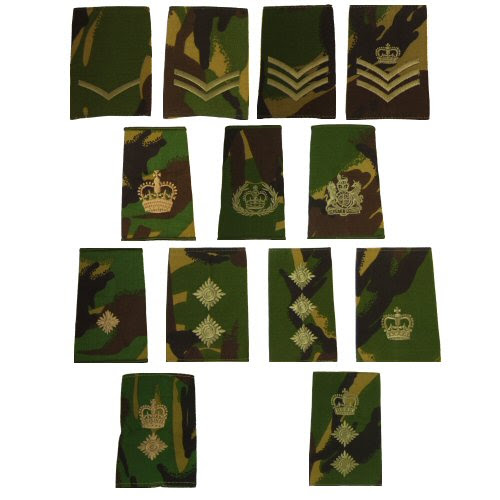 Mainicapou Badges Of Rank British Army