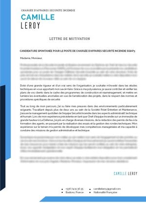 Lettre De Motivation Commercial Senior