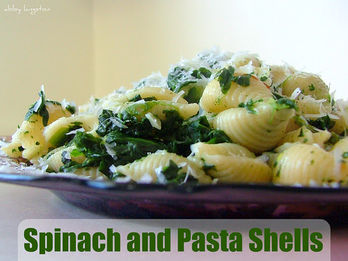 Spinach and Pasta Shells