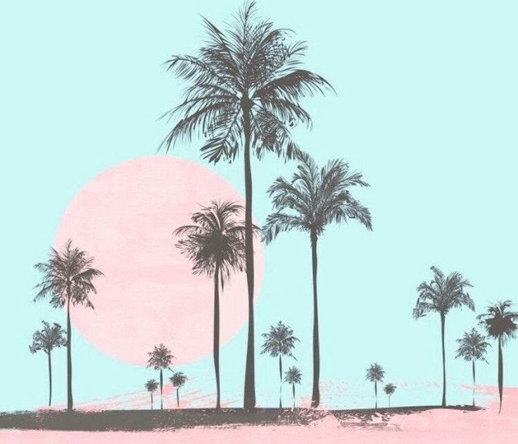 The Best 28 Cute Summer Pastel Tropical Wallpaper - Taqubar