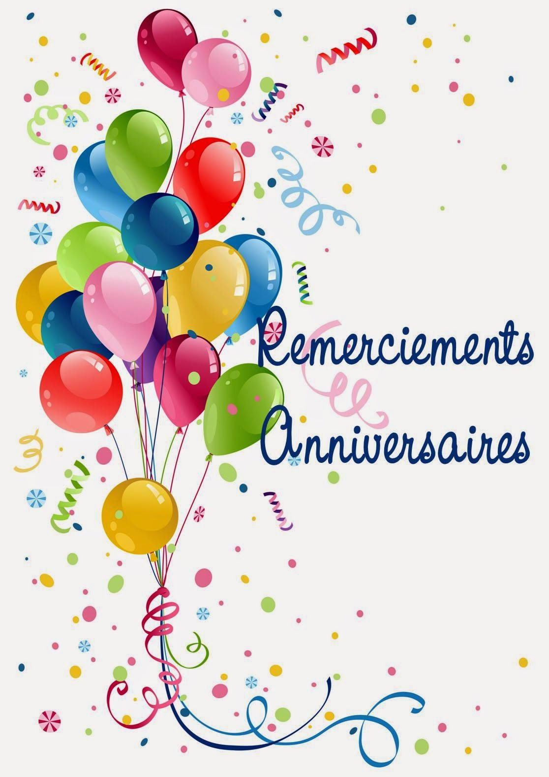 Voeux Anniversaire Remerciements Lieselotte