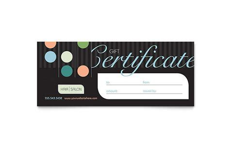 Beauty & Hair Salon Gift Certificate Template Word Beauty & Hair Salon Gift Certificate Template Word