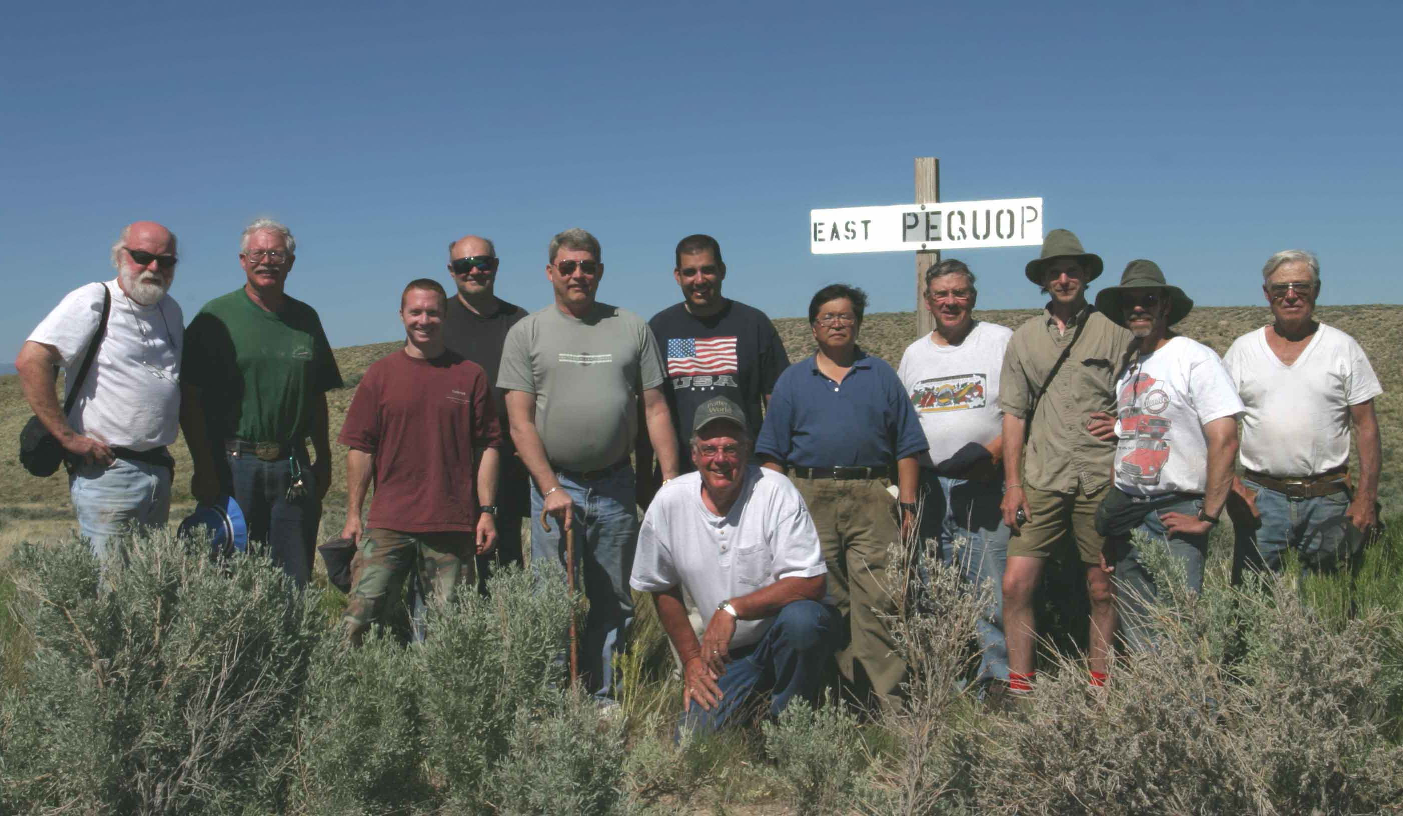 Twelve guys in the Nevada desert, June, 2006. Click to enlarge. Twelve guys in the Nevada desert, June, 2006.