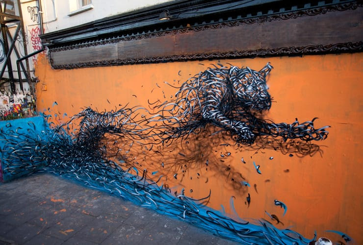 New Murals by DALeast Seem to Explode with Energy New Murals by DALeast Seem to Explode with Energy street art murals