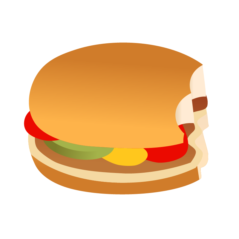 すべてのイラスト画像 上フリー ハンバーガー 食べる イラスト
