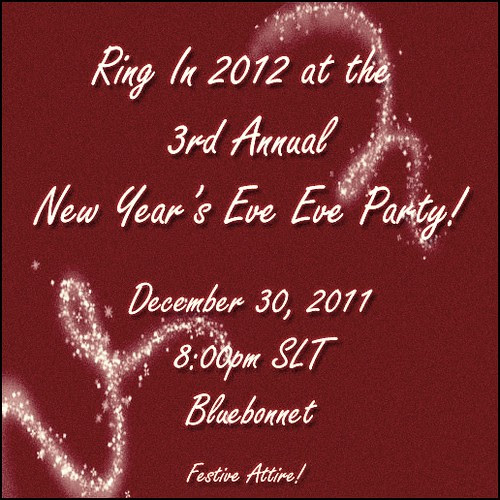 New Year's Eve Eve Invitation!!
