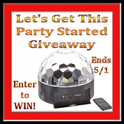 Let's Get This Party Started #Giveaway Ends 5/1 #1byone #Disco