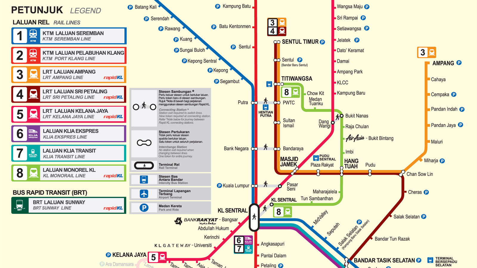 Rapid Kl Lrt Map  #RapidKL 50% Off LRT & Monorail Fares If Commuters