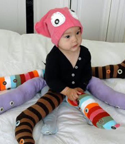 Octopus halloween costume- socks