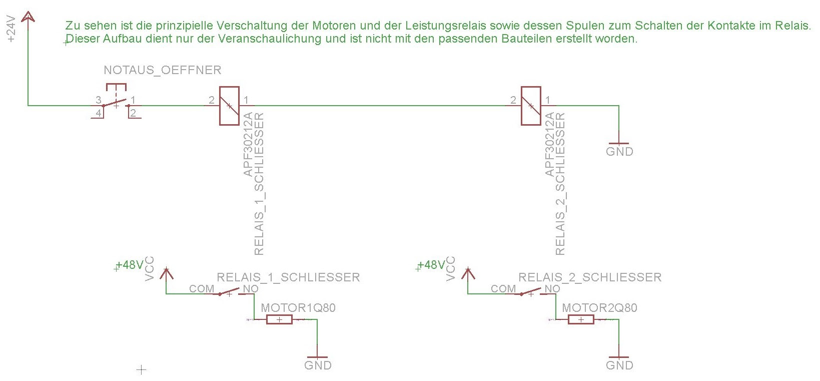 Not Aus Relais Schaltplan