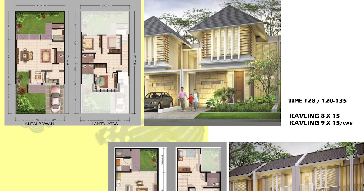 Populer 46 Model Denah Rumah Minimalis Perumahan Cluster Paling Modern
