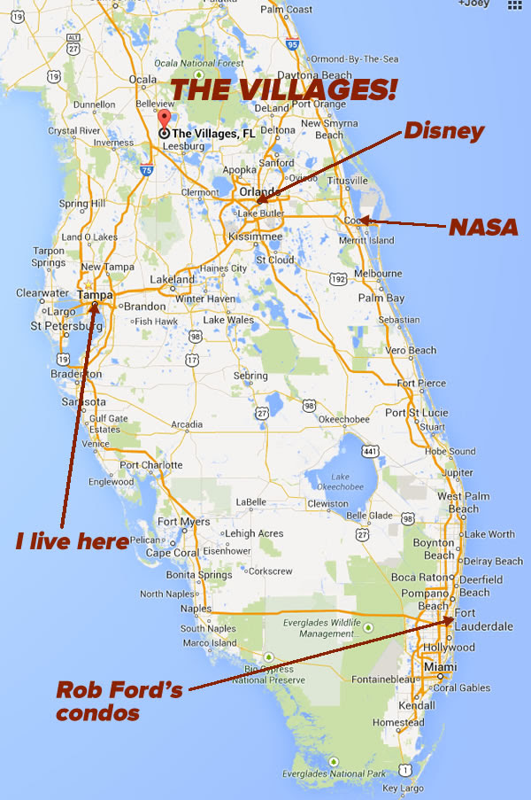 The Villages Florida Map