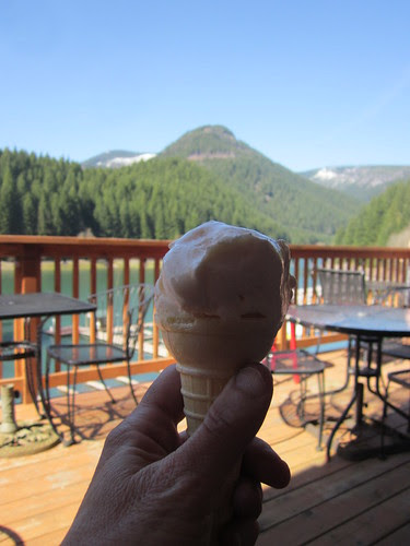 Still life with ice cream cone