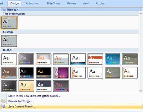 how to design a powerpoint template 2007
