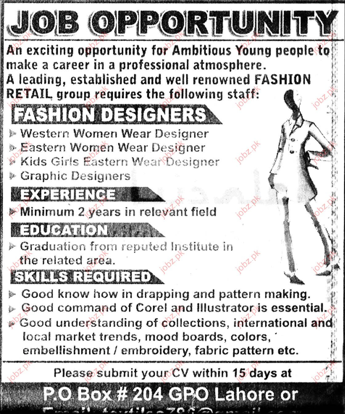 Fashion Designer Job Description - Mundopiagarcia