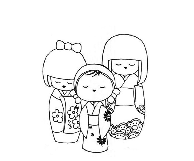 Dessin Kawaii Dessin A Imprimer De Fille Chinoise