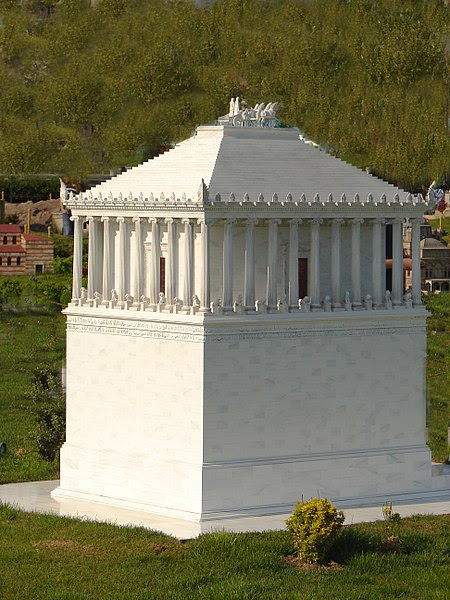 scale model of mausoleum