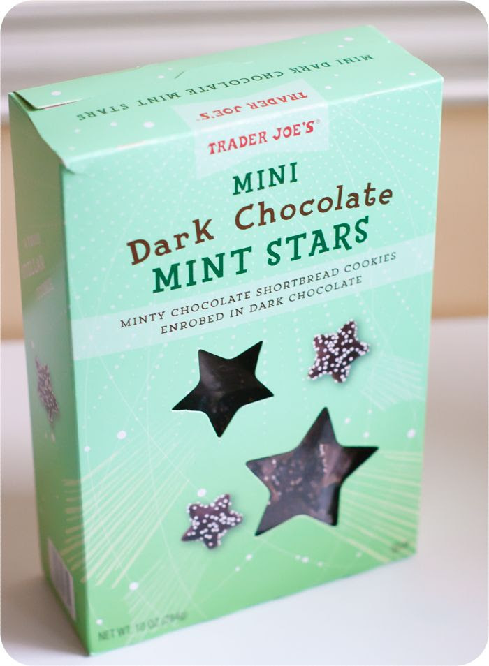 Trader Joe's Mini Dark Chocolate Mint Stars review ... a holiday item from TJ's