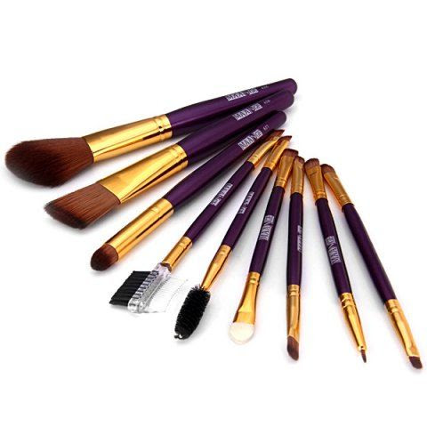 9PCS High-end Dresser Basic Brush Collection Cosmetic Blush Brush Smokey Eyeliner Brush Make-up Tool Set