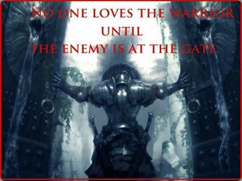 warrior at gate