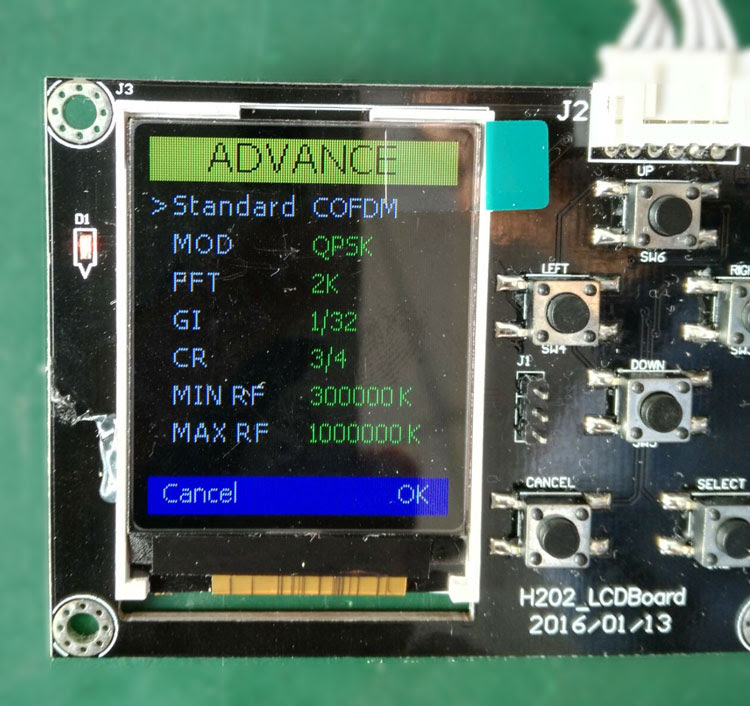 COFDM Transmitter DVB-T Parameter