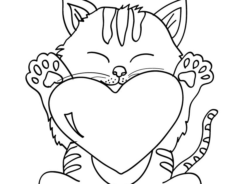 Coloriage204 coloriage de chaton à imprimer