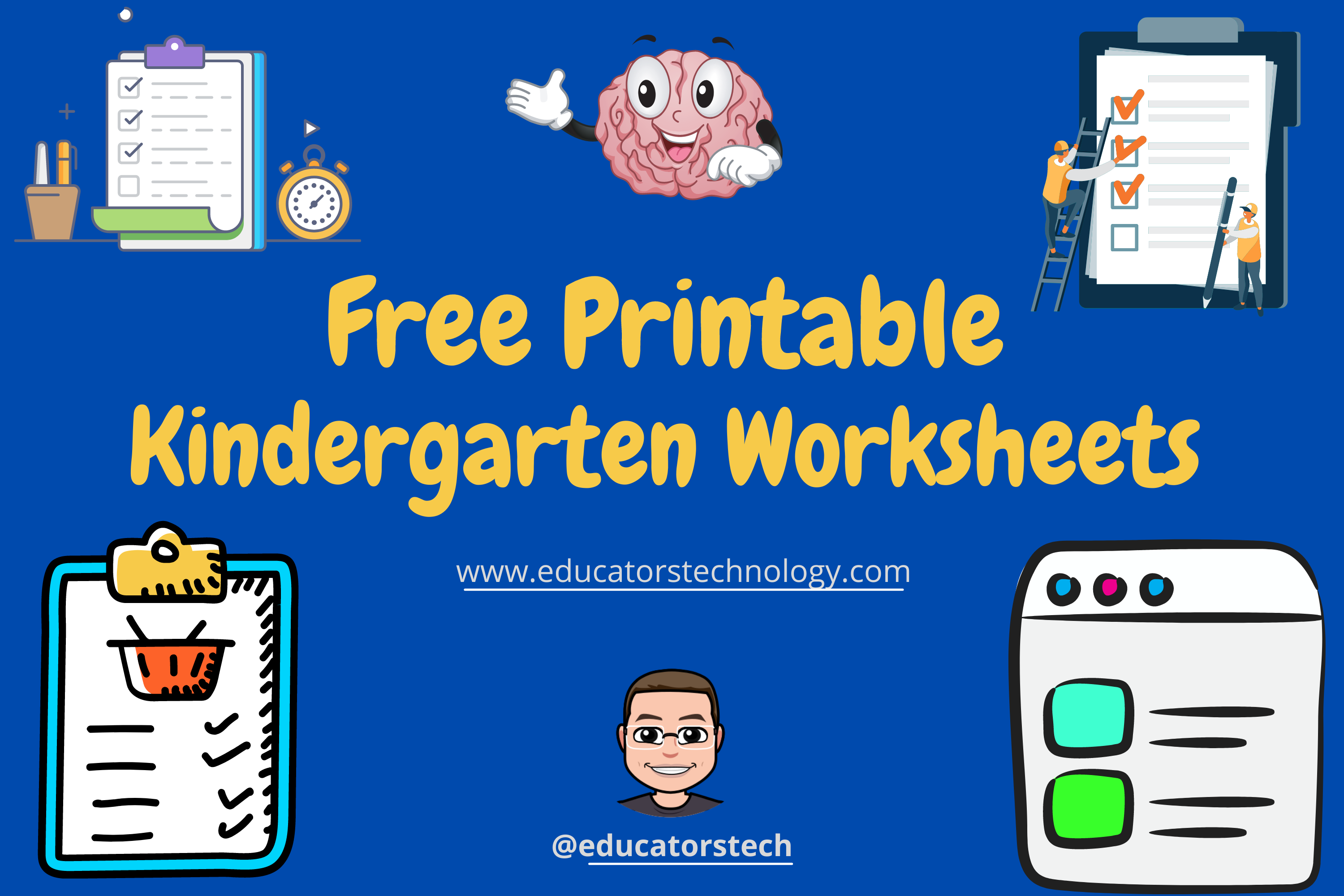 Free Printable Kindergarten Worksheets to Use with Your Kids