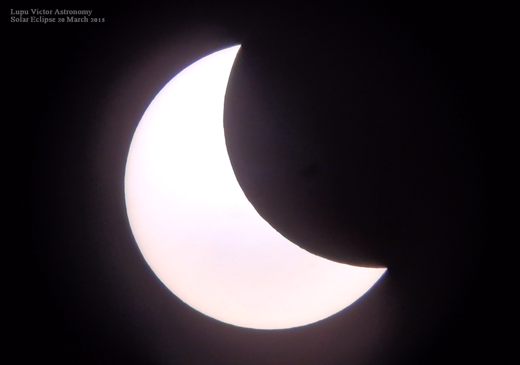 Eclipsa de Soare 20 Martie 2015 prin Telescop.