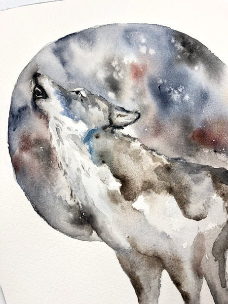 Free Download Wolf Howling At The Moon Painting Easy - friend quotes