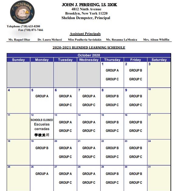 Doe Calendar 2020 21 Nyc : Calendars - Zavala Therive