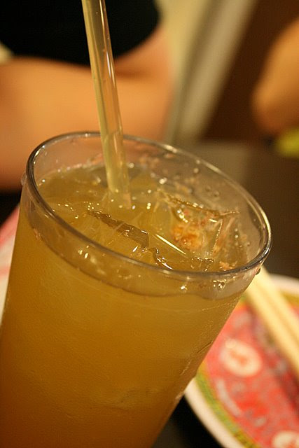 Special lime and preserved plum drink