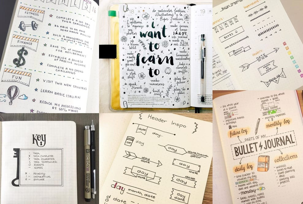 ideas pinterest bullet journal