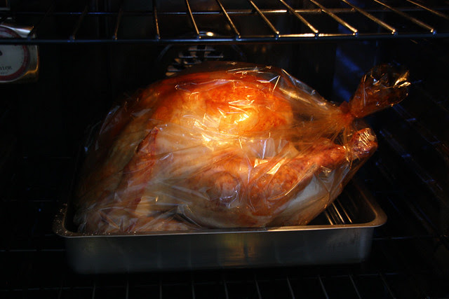 The Turkey is in the Oven!