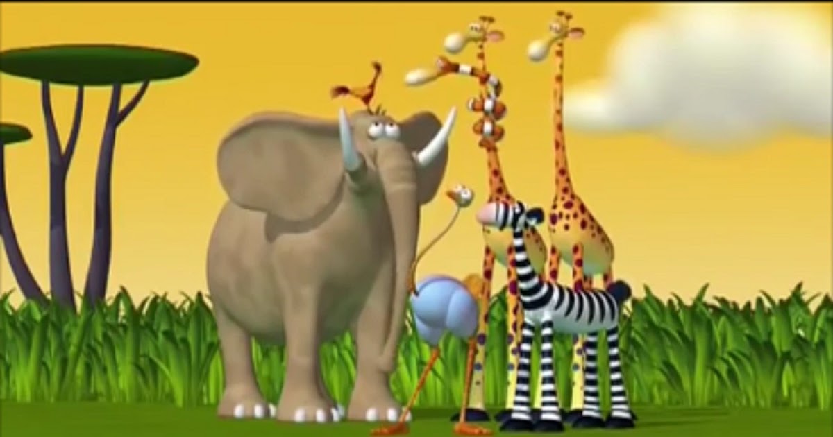 Gambar Hewan Kartun Lucu - Kumpulan Montase, Kolase dan Mozaik