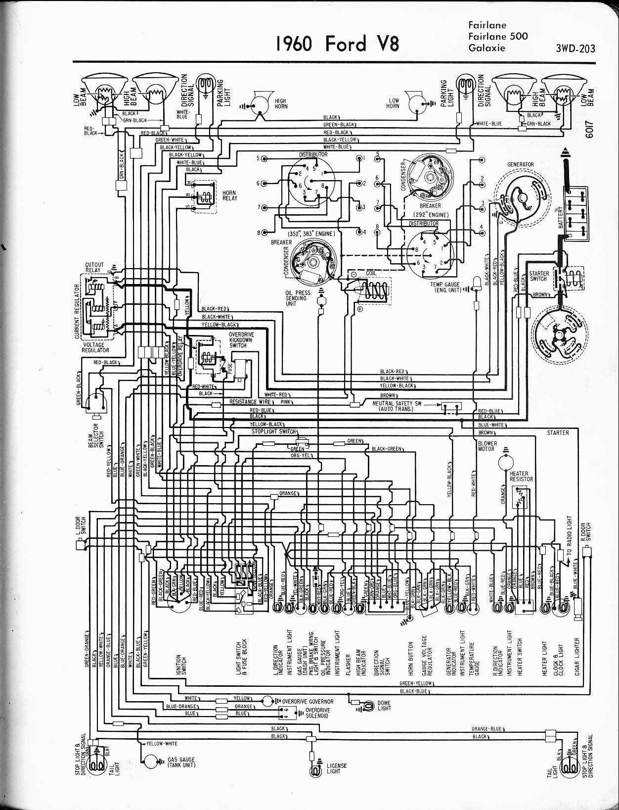 55 Thunderbird Wiring Schematic