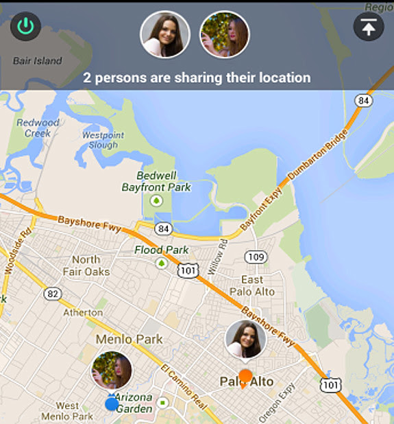 WeChat Real-time Location-sharing