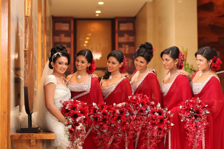 Srilanka Sinhala wedding bridesmaid