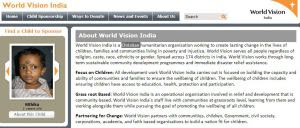 Ad for World Vision