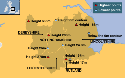 Height Above Sea Level Uk Map